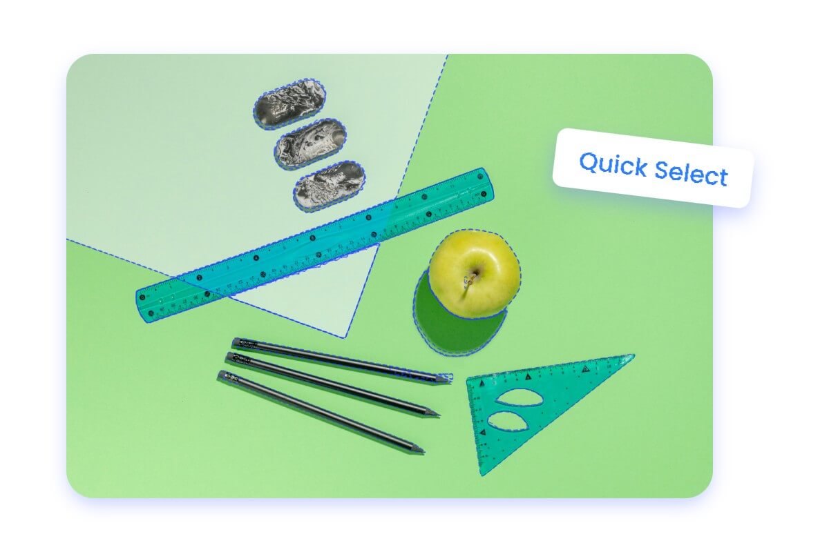 Automatically recognize and select objects in photos for replacement