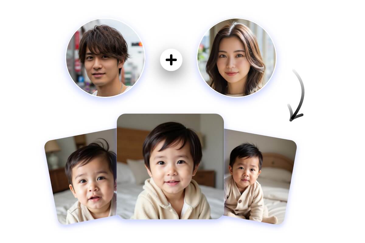 まだ結婚していないカップルへの子供の顔予想