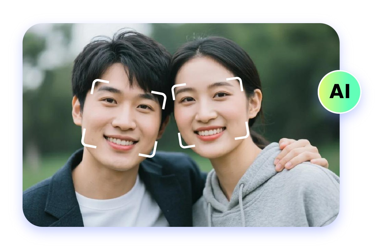 AI技術により男女二人の顔を認識し子供の顔予想システム