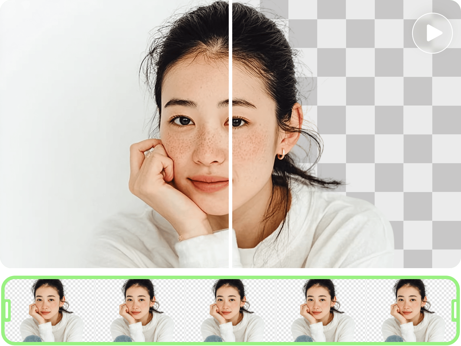 動画の背景も削除できます