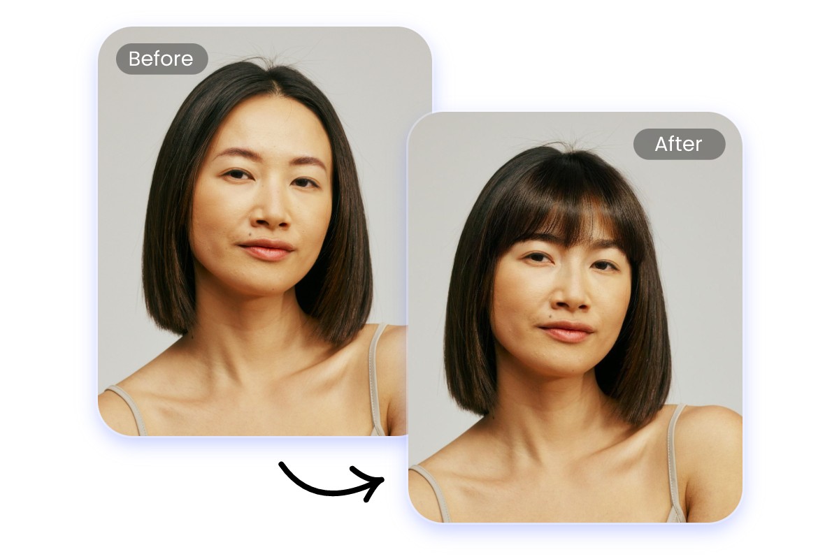 簡単に使える前髪診断カメラ