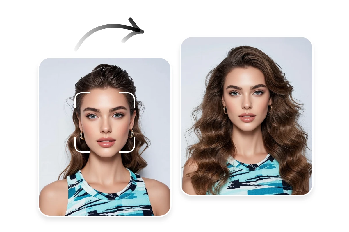 Before and after trying the best haircut based on your face shape