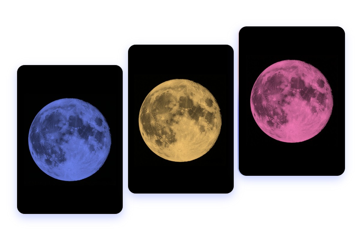 バースデームーンに色付けする