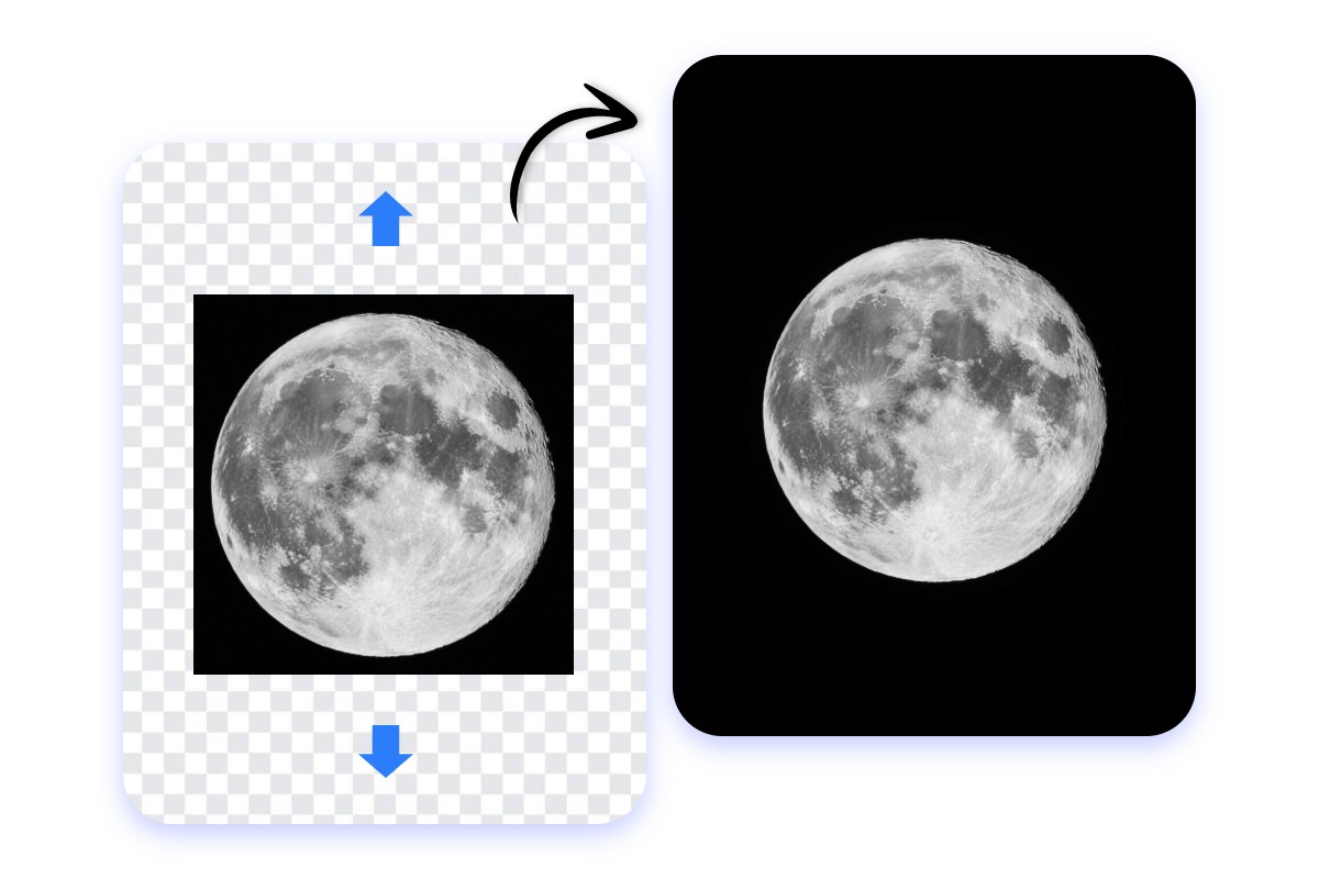 バースデームーンを拡張して壁紙にする