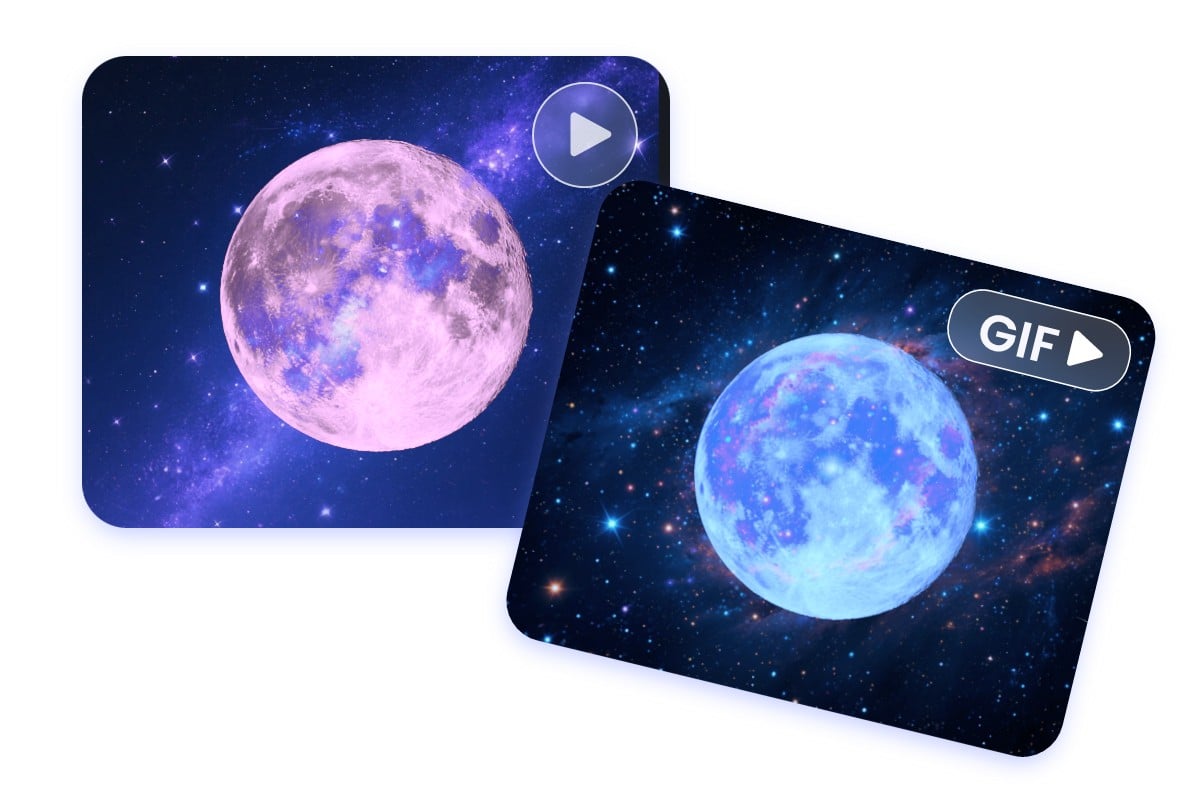 バースデームーン動画も作成可能