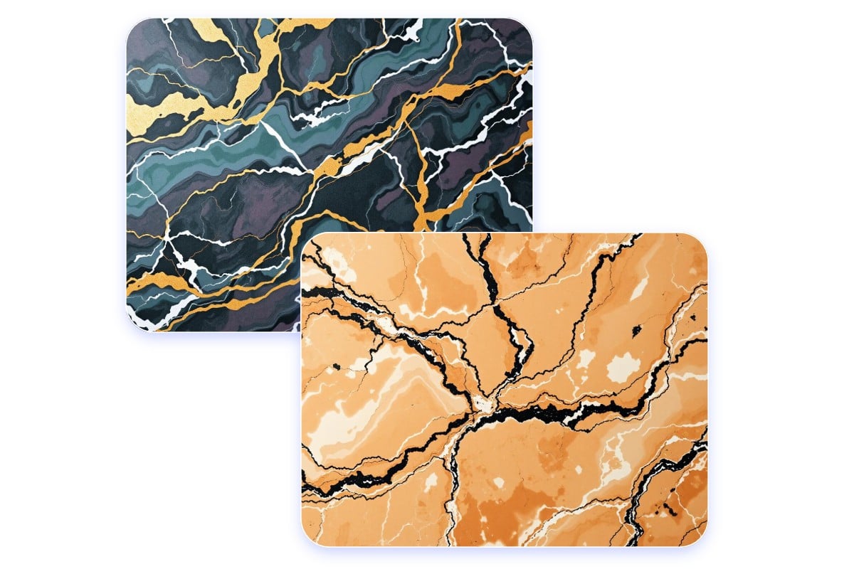 Black and brown marble textures created by fotor ai