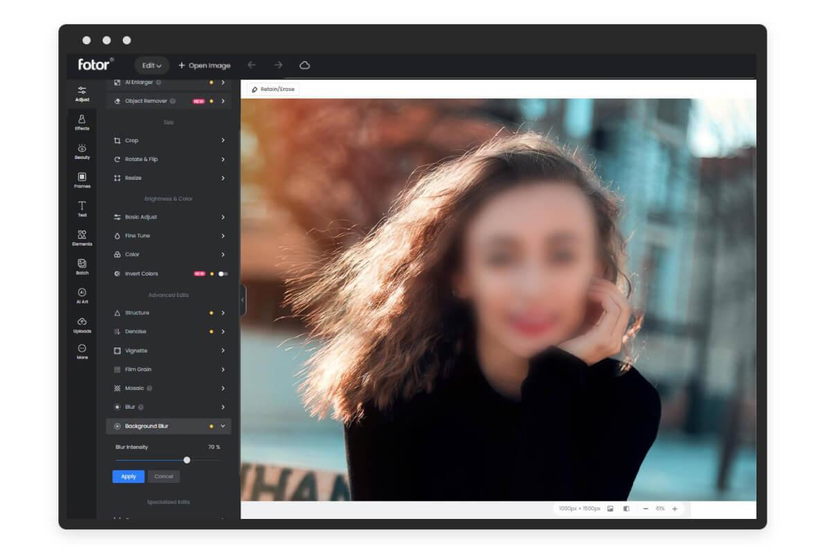 Blur Face Blur Face In Photos Online Instantly Fotor