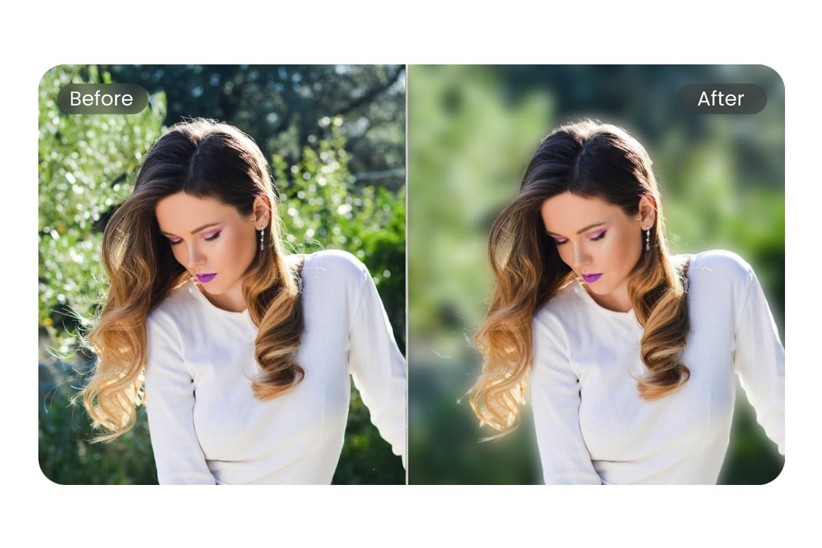 Blur the background and highlight the main subject