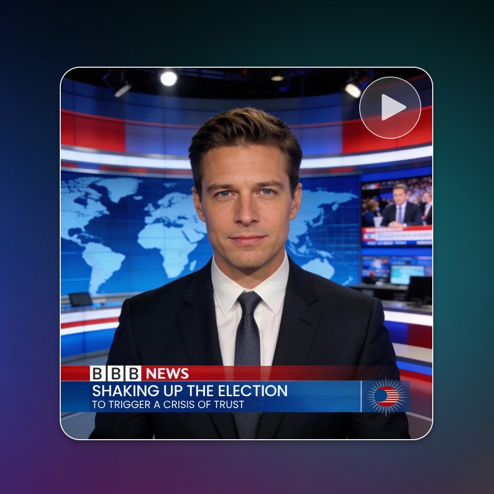 Build realistic broadcast scenes inspired by major networks