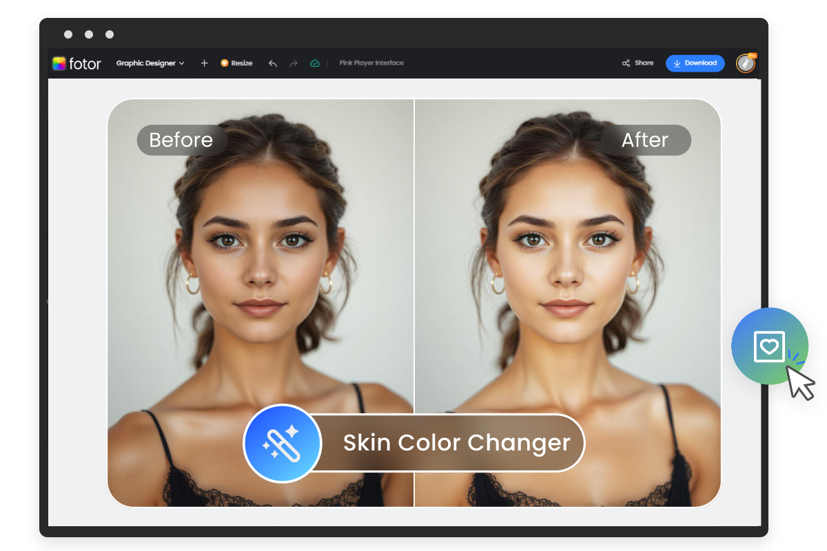 Change Skin Color Online Skin Color Changer Fotor