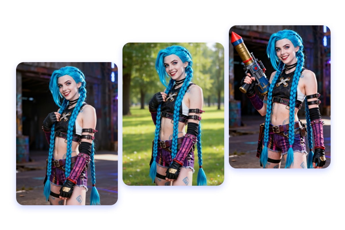 Nach der Erstellung von Cosplay-Bildern können diese in Fotor bearbeitet und angepasst werden