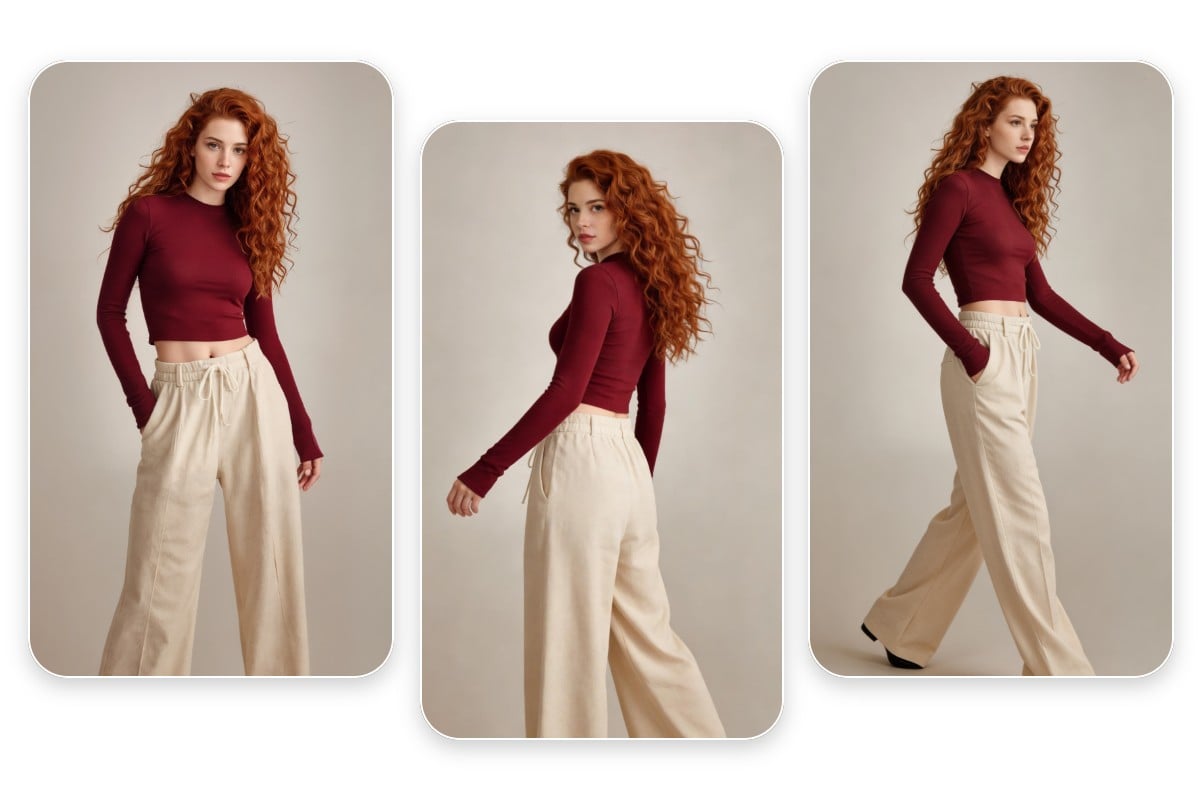 Change ecommerce model pose