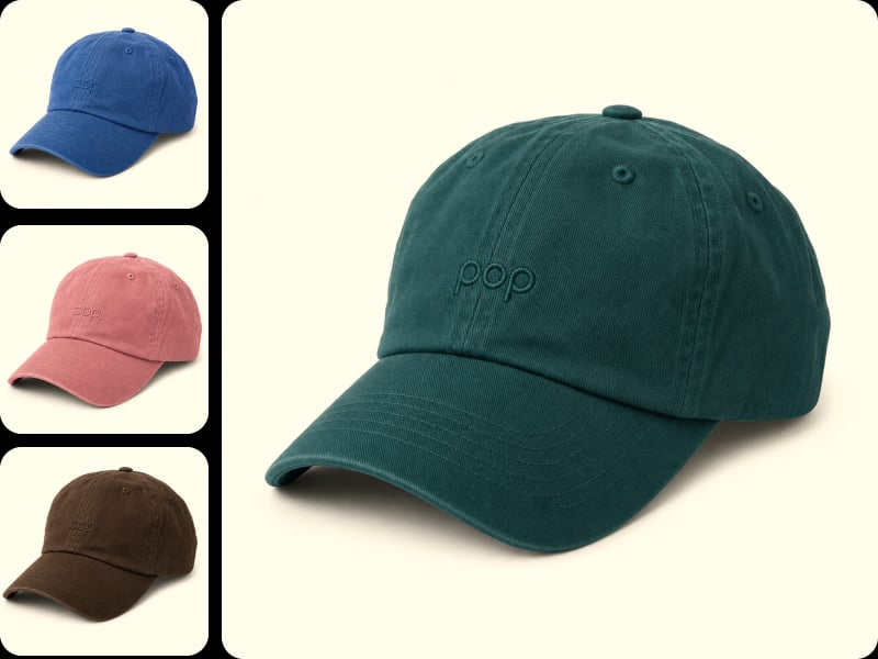 Change hat colors to show the e commerce use