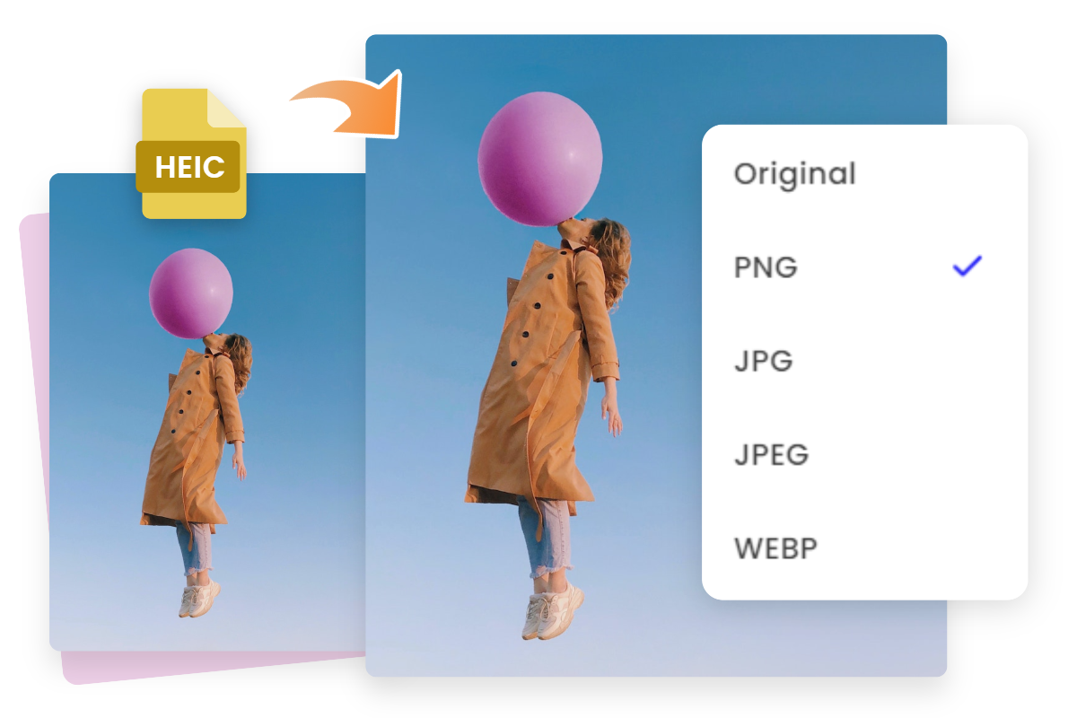 Change heic files in bulk with fotor heic converter