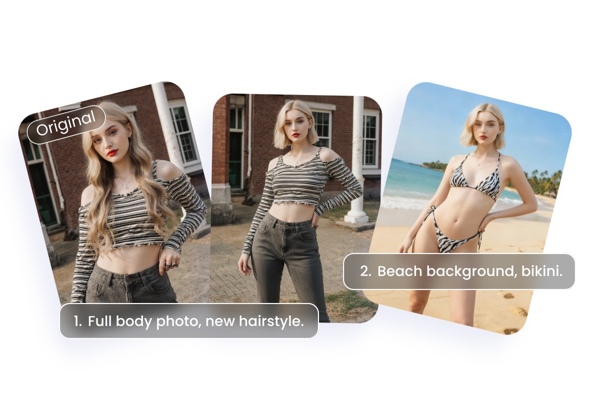 Change the hairstyle and outfit of an ai girlfriend