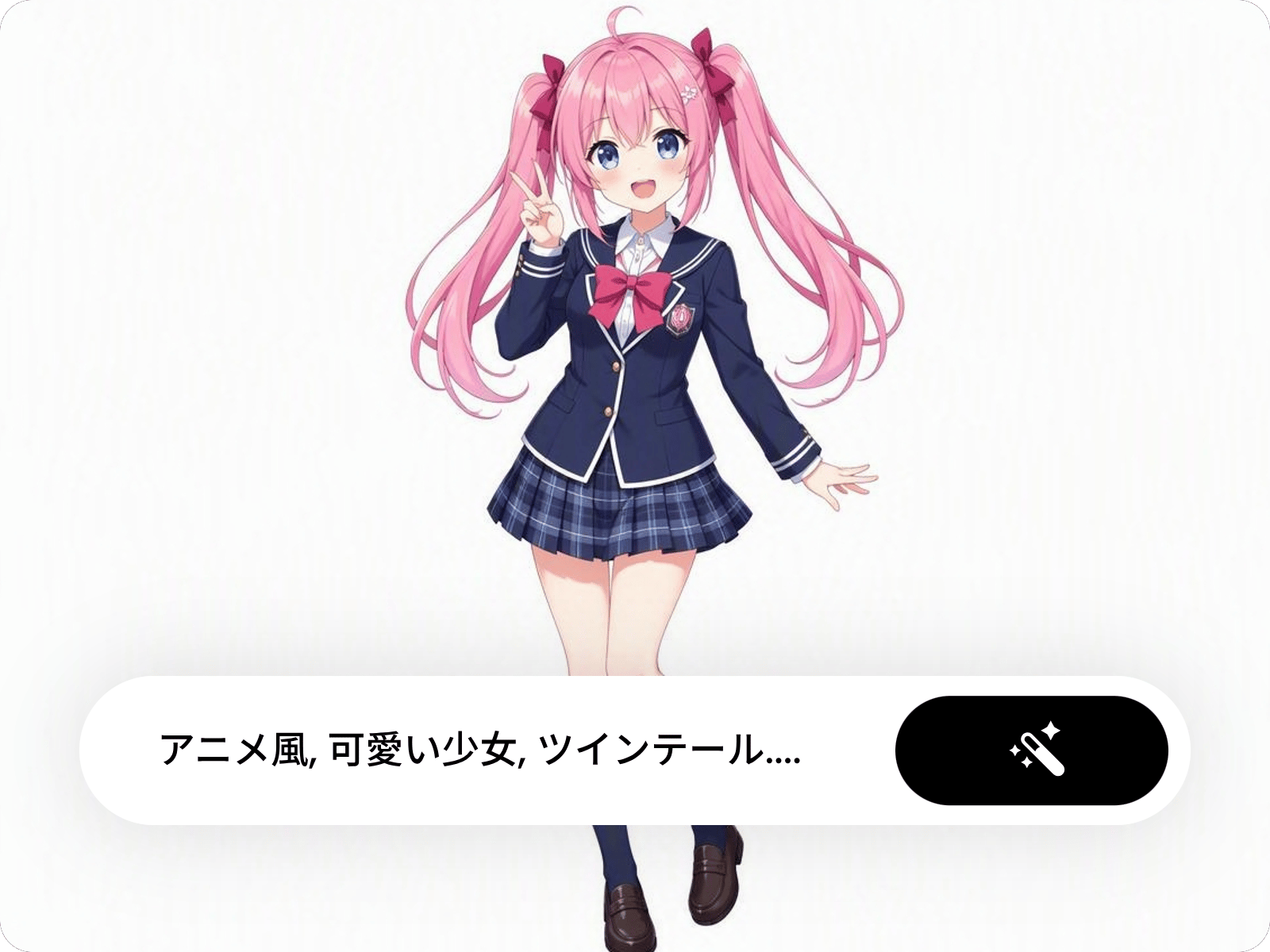 テキスト入力だけであなたの思い通りのキャラを生成