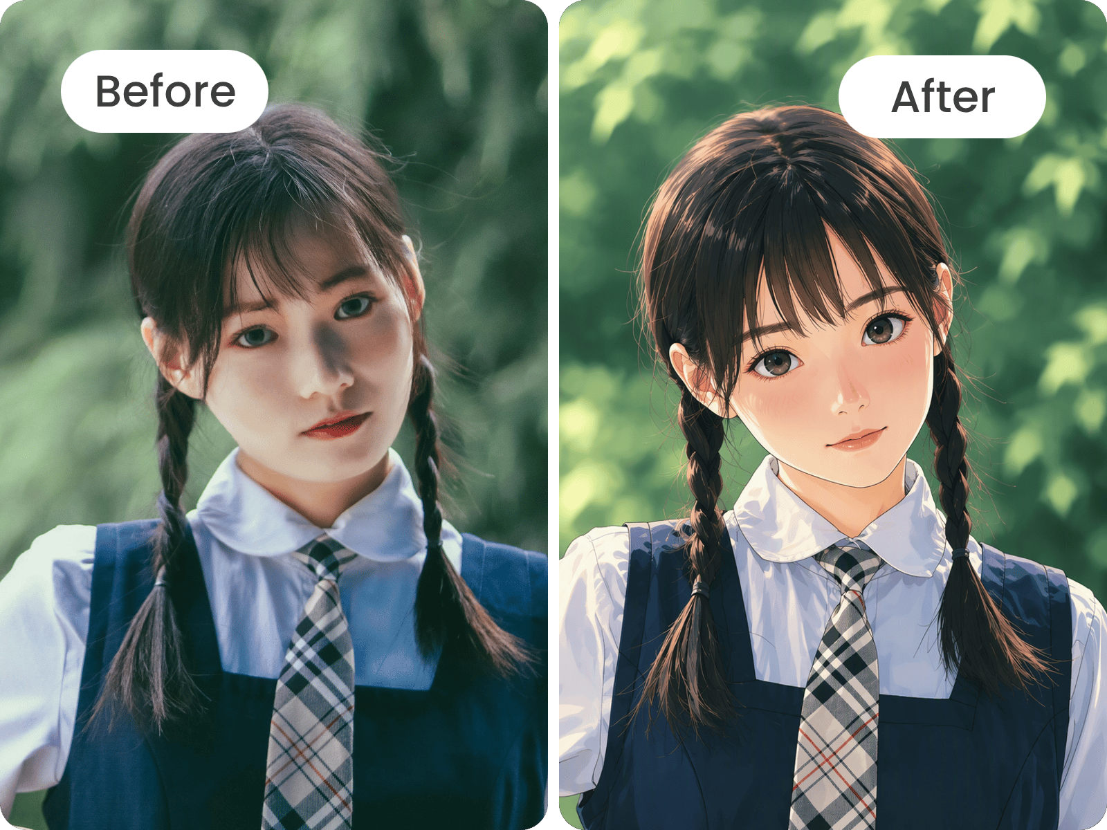 洗練された写真からのAIキャラクター生成