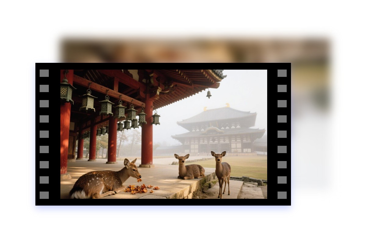 映画のようなフィルムカメラ風写真も作成可能