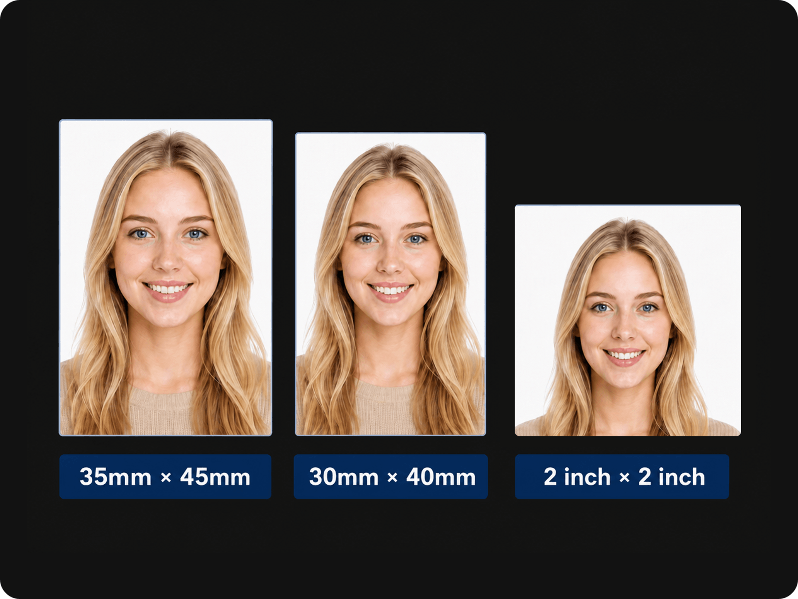 Choose the right id photo size