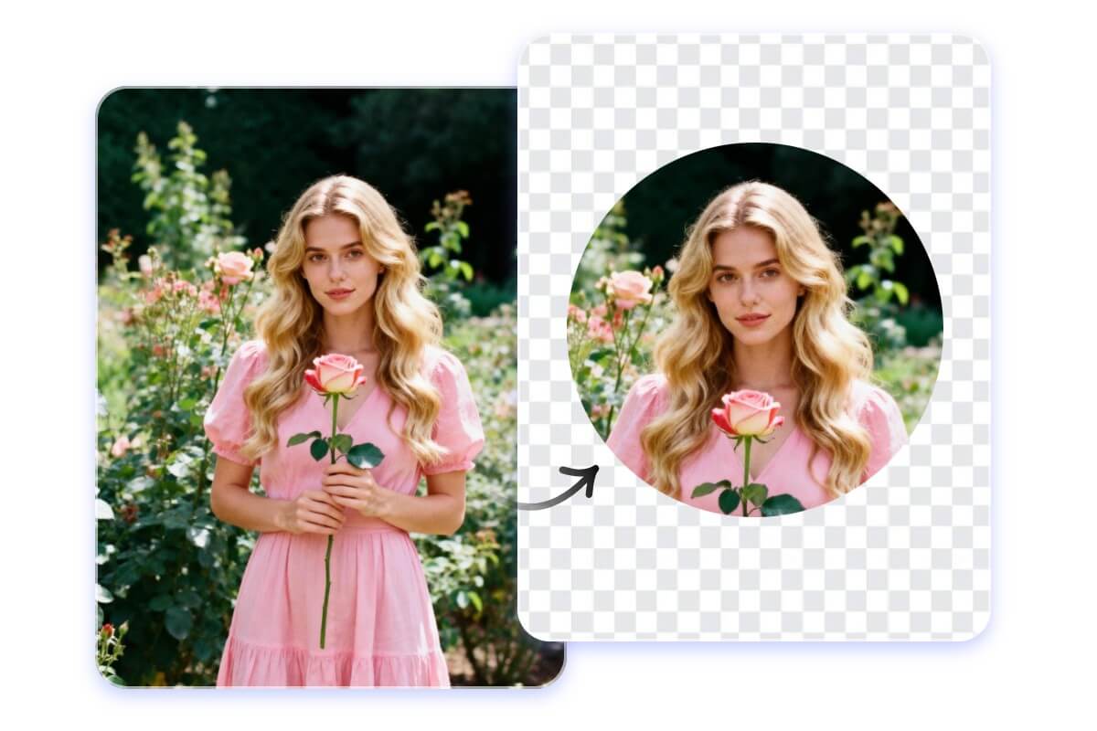 Circle crop images with no backgrounds