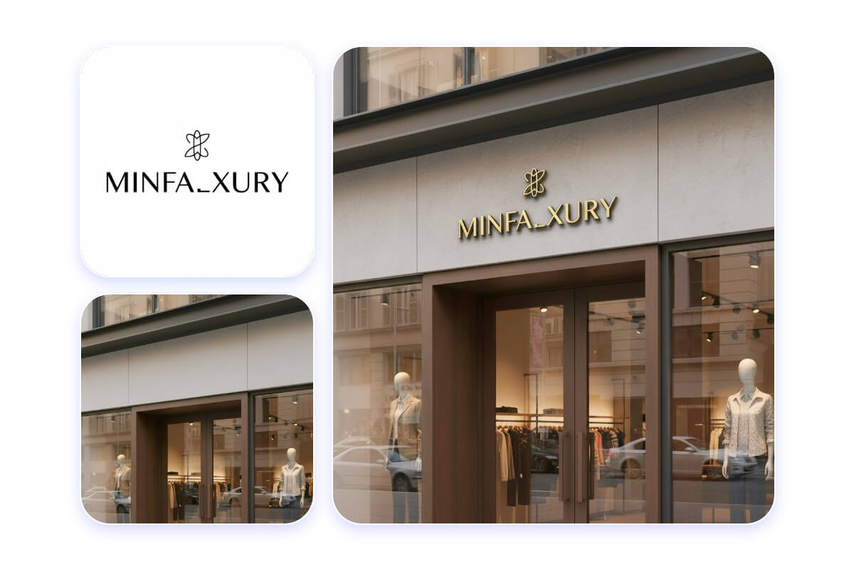 Combine a logo design with a scene photo into an ai logo mockup