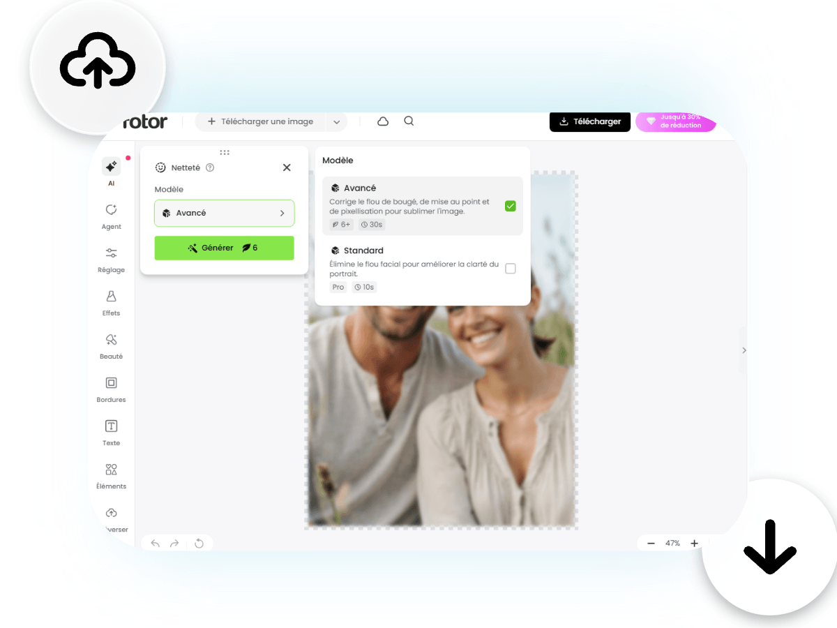 Comment déflouter une photo en ligne gratuitement avec Fotor