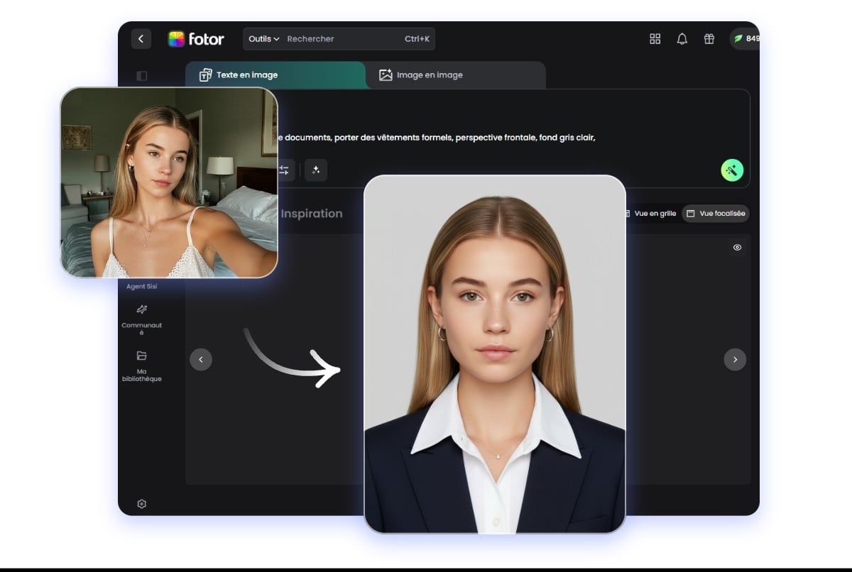 Comment transformer une photo en photo identite