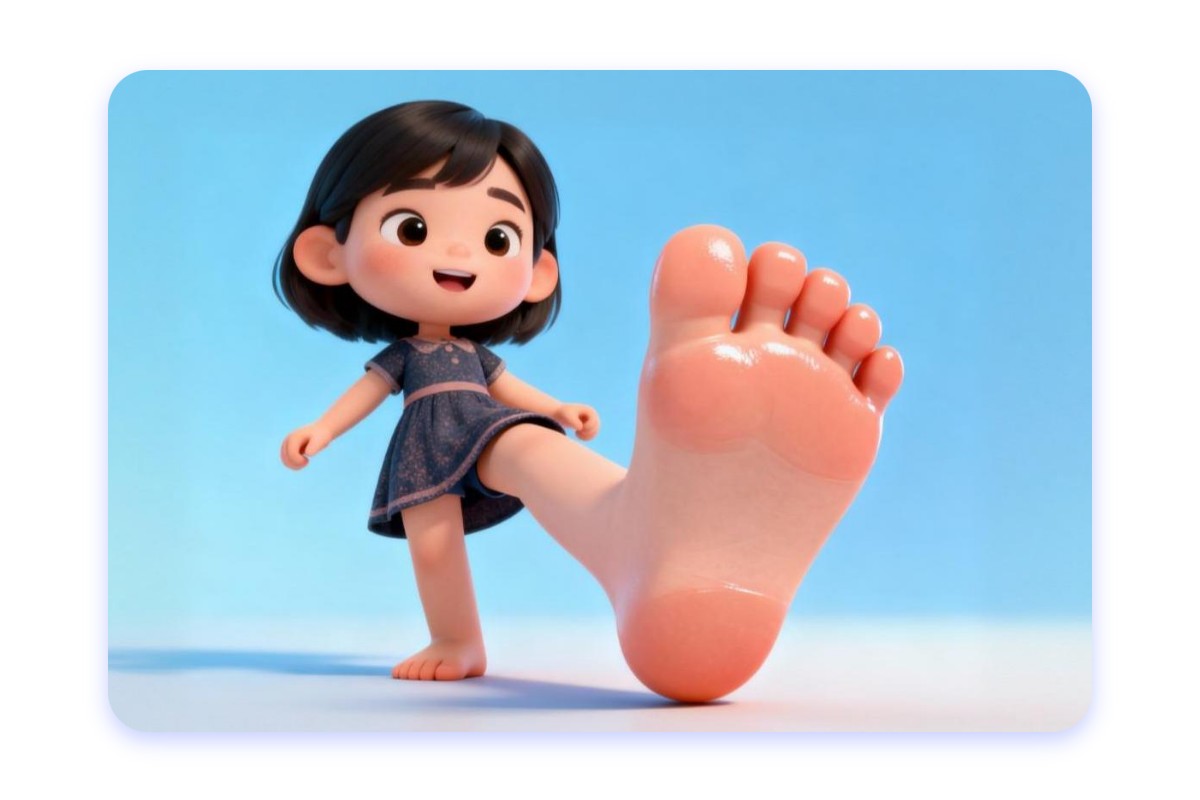 Complete and enhance your character by completing missing foot parts with AI