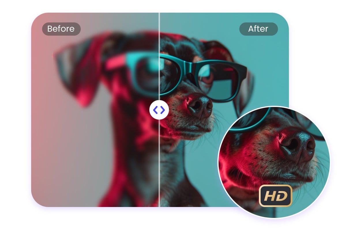 convert blurry image to HD with better quality and clarity