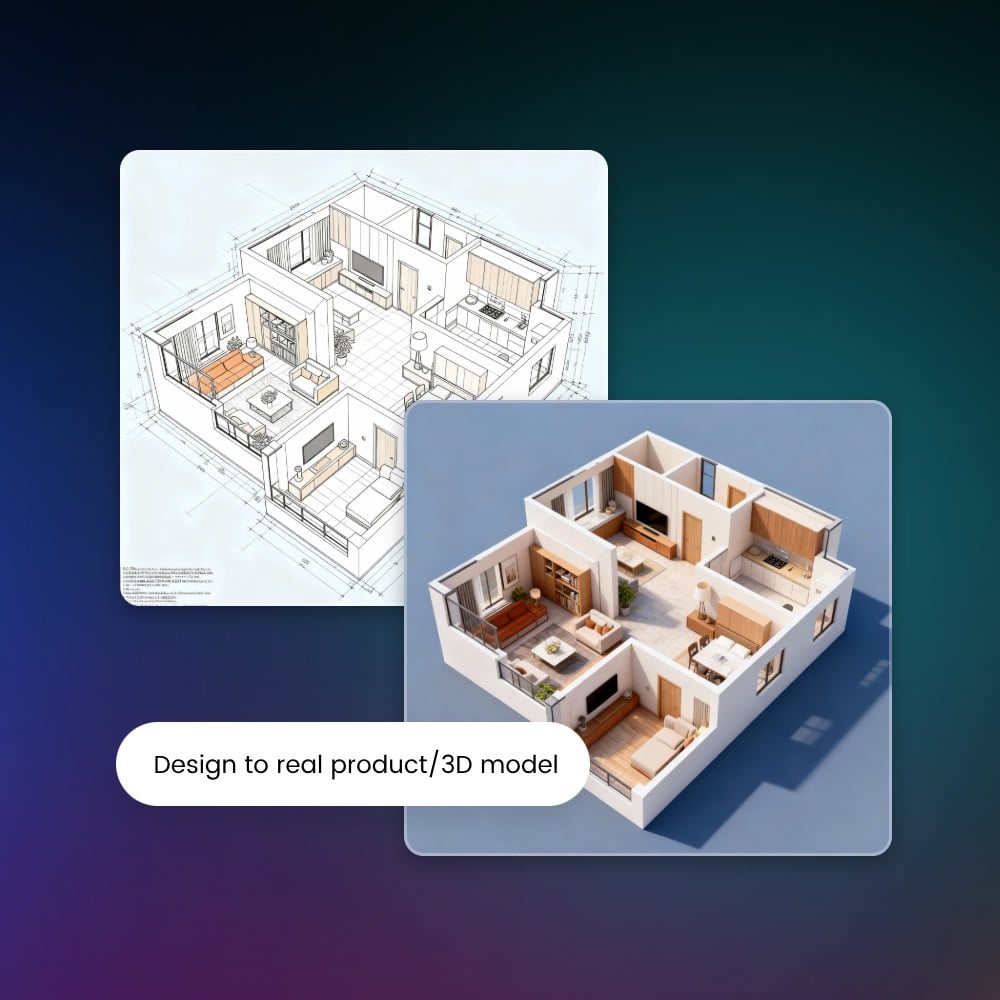 Convert design to 3 D models or product images with Kling Omni 1