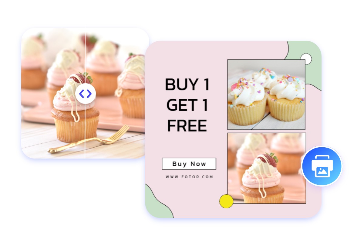 Convert low quality photos for high resolution printing