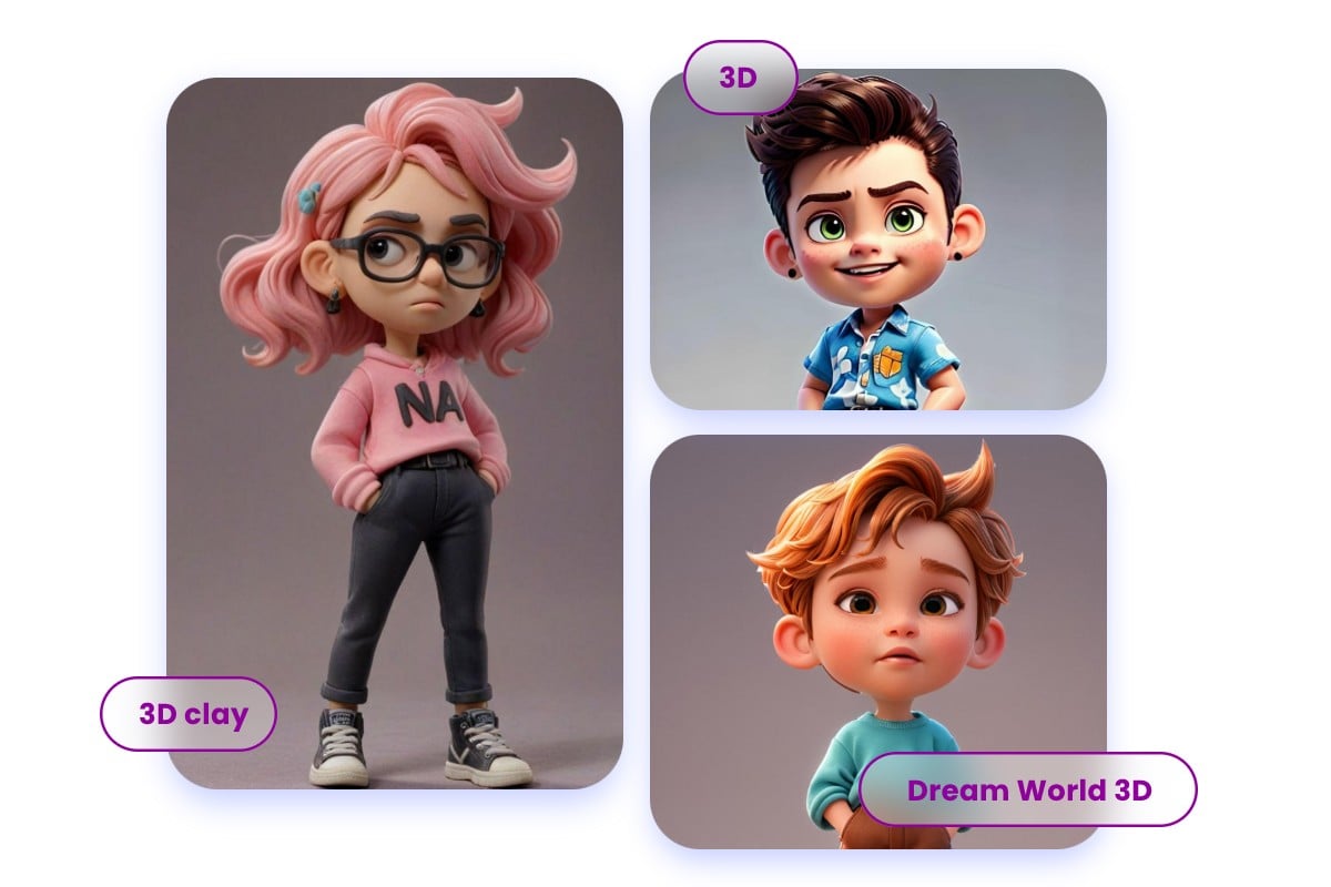 Verwandeln Sie Mini-Figuren in andere Stile