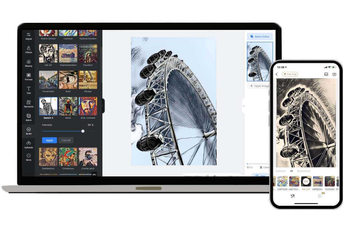 Photo to Sketch | Free Image to Sketch Converter Online - Media.io