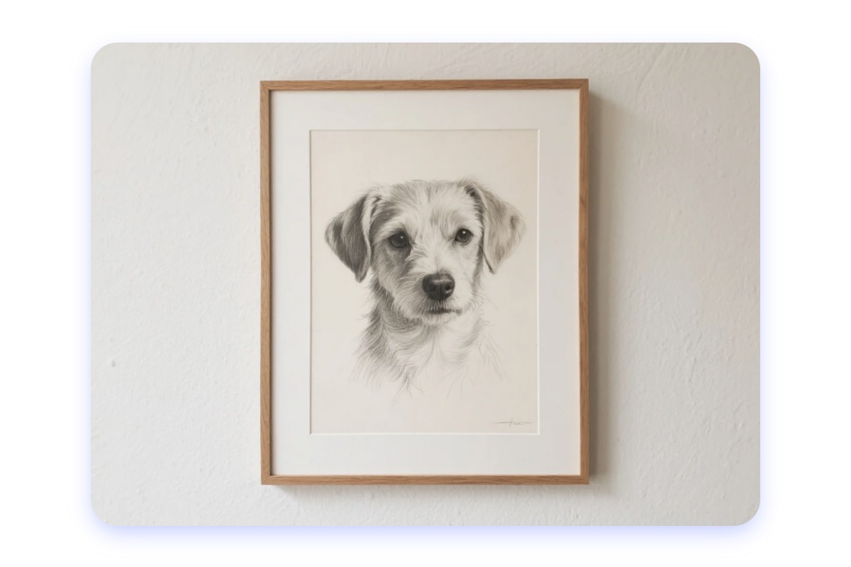 Convert photos into personalized sketch gifts or prints