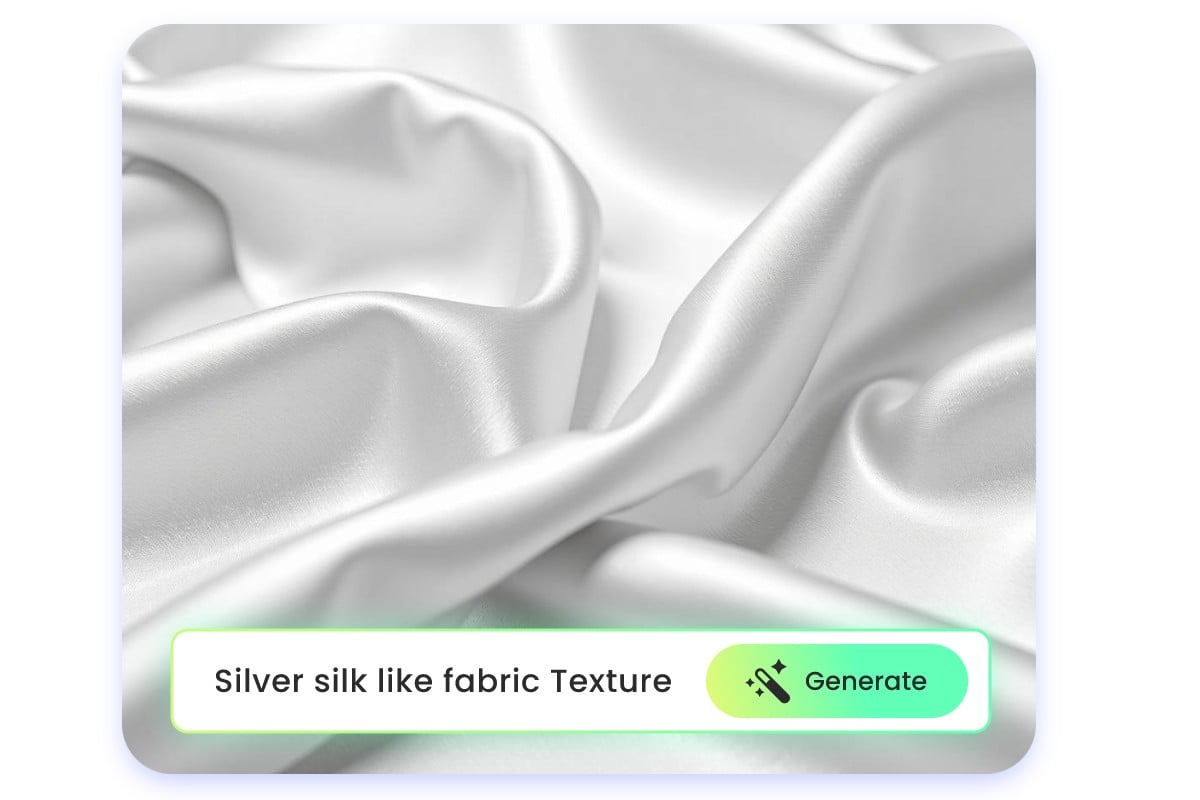 Convert text to white silk texture with fotor ai