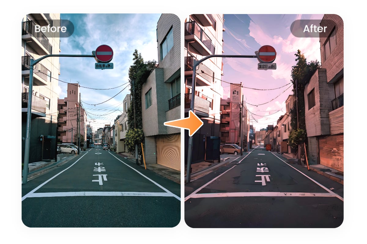 写真イラスト化サイトで風景を格上げ