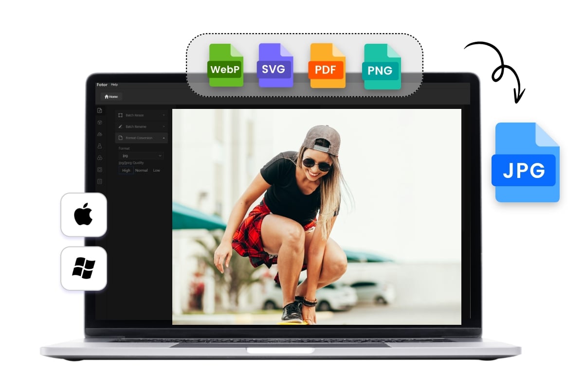 Convert webp svg pdf png images to jpg format on windows and mac
