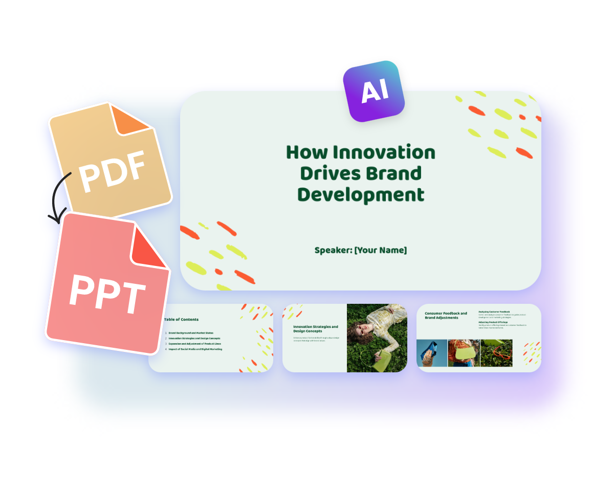Pdf to ppt convert pdf to powerpoint using ai for free