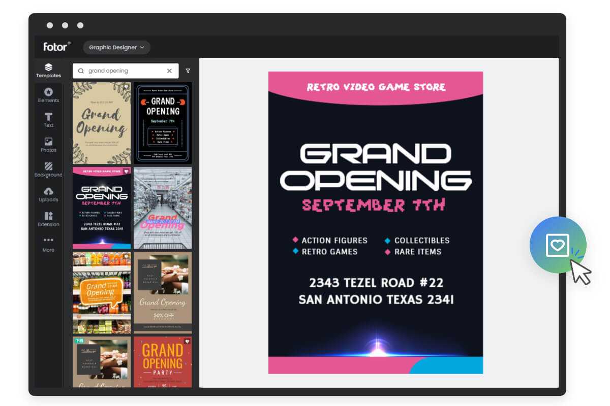 Grand opening-related design templates