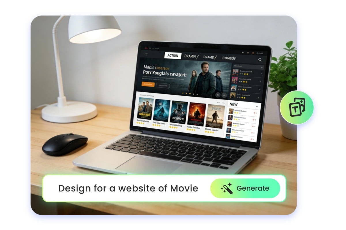Create a ui mockup from text
