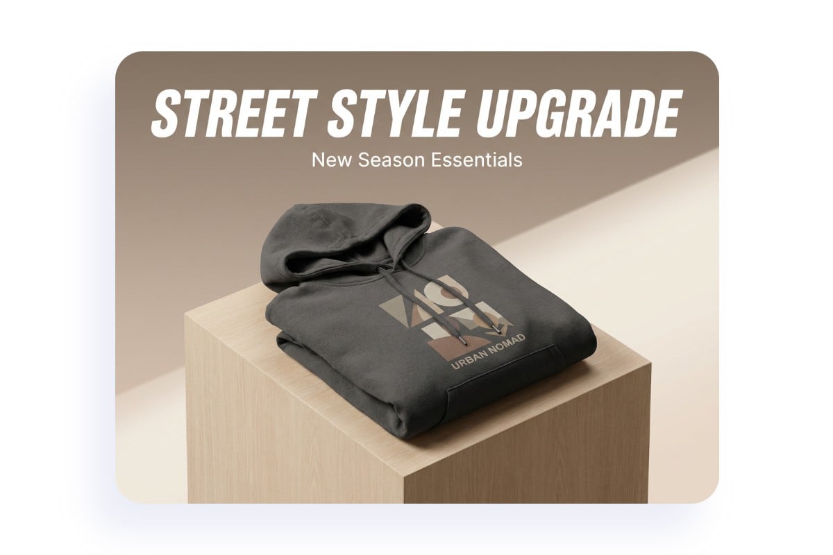 Individuelle Hoodie-Mockups erstellen und für Werbung nutzen