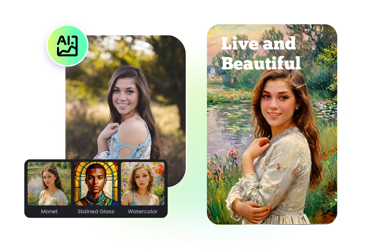 Erstellen Sie KI-Cover im Bild-zu-Bild-Verfahren mit verschiedenen Stilen
