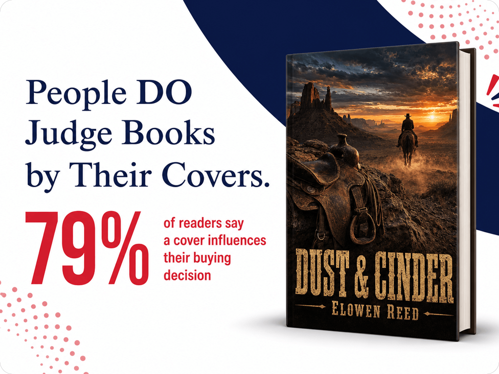 Create an ai book cover and design a promotional poster from it