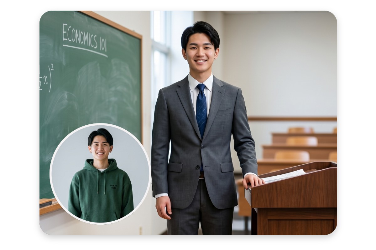 オンライン授業やWeb会議用のアバターを作成