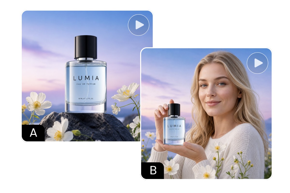 Create different ai ads from one product to do a b testing