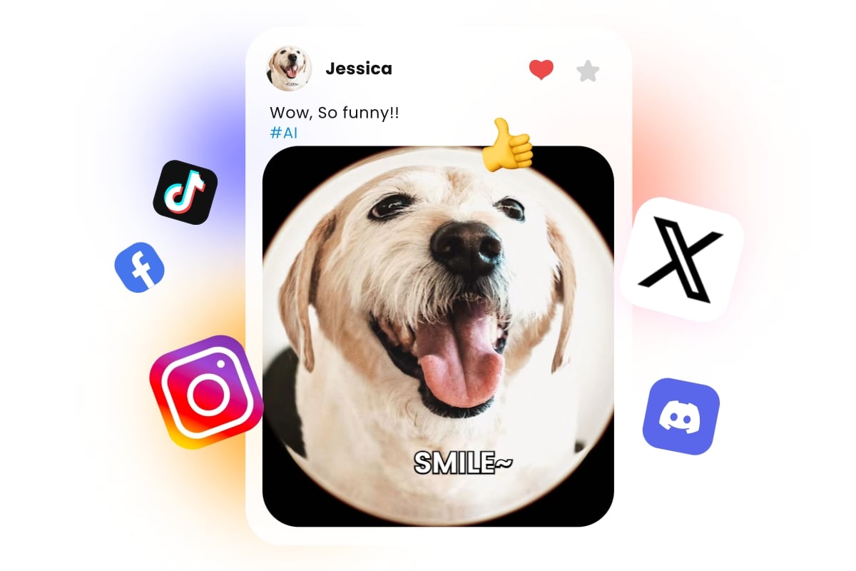 Create fun pictures for social media