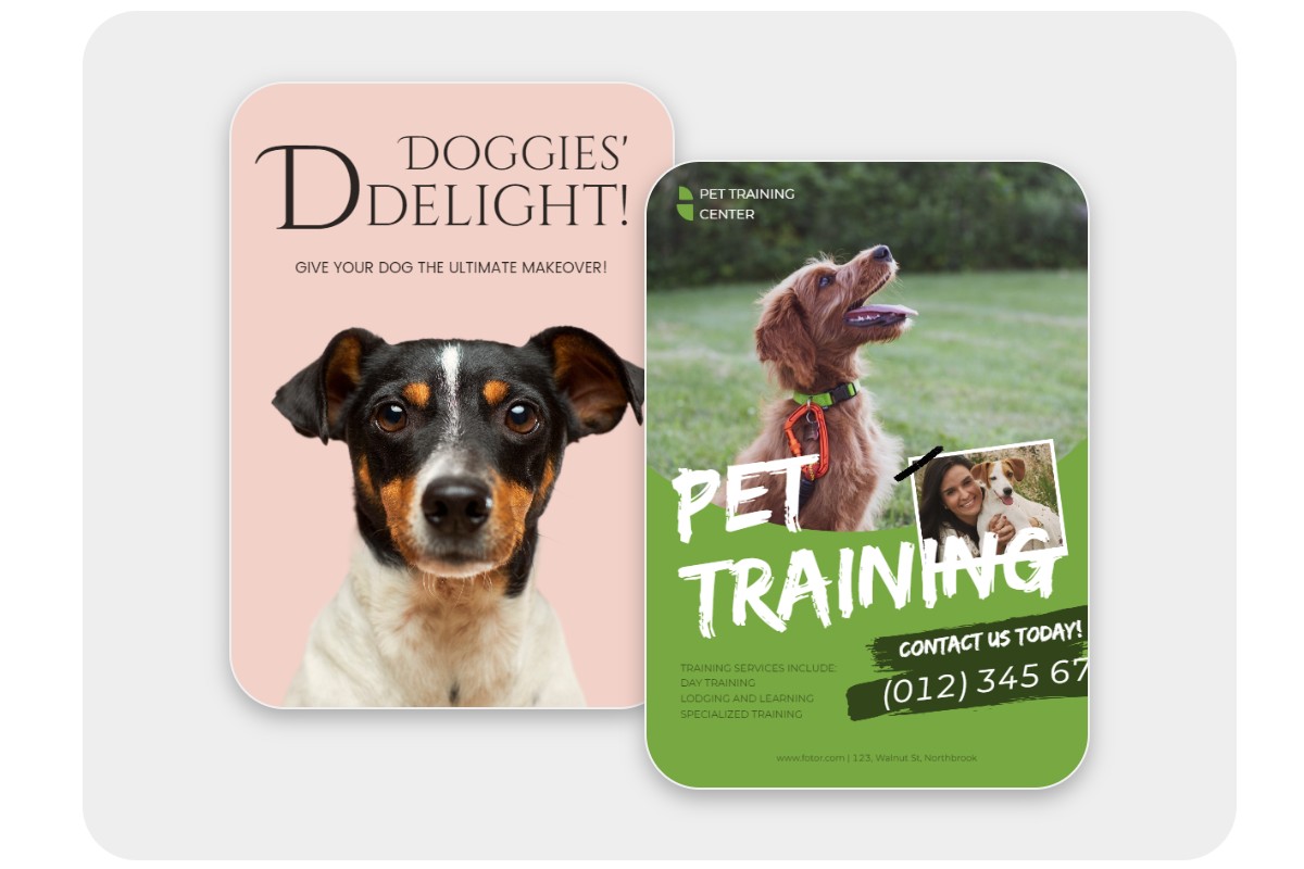 Create pets flyers