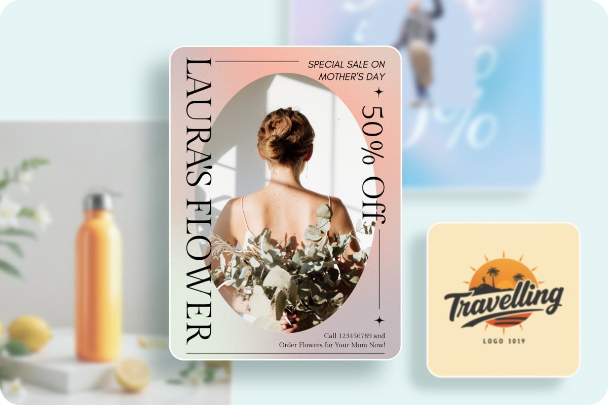 Create stunning marketing posters instantly for branding