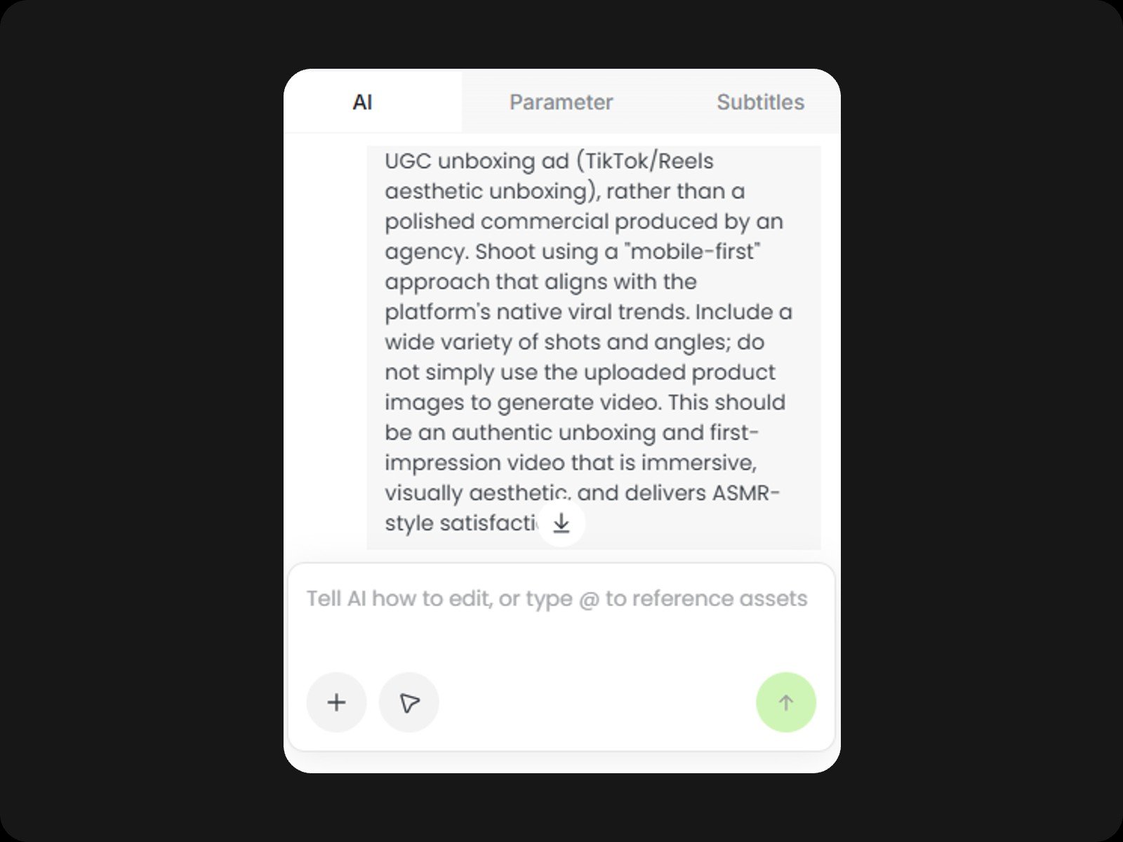 Create with Fotor AI video editor by chatting with AI