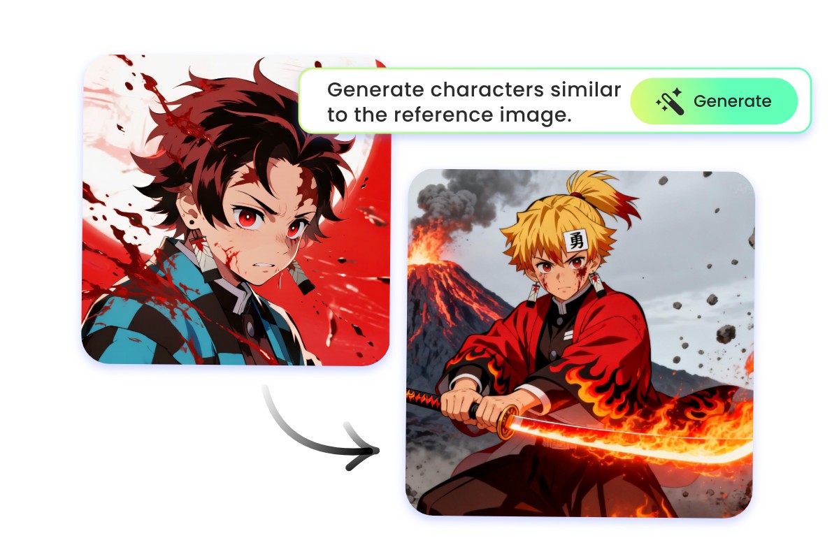 Create your manga characters with ai customization